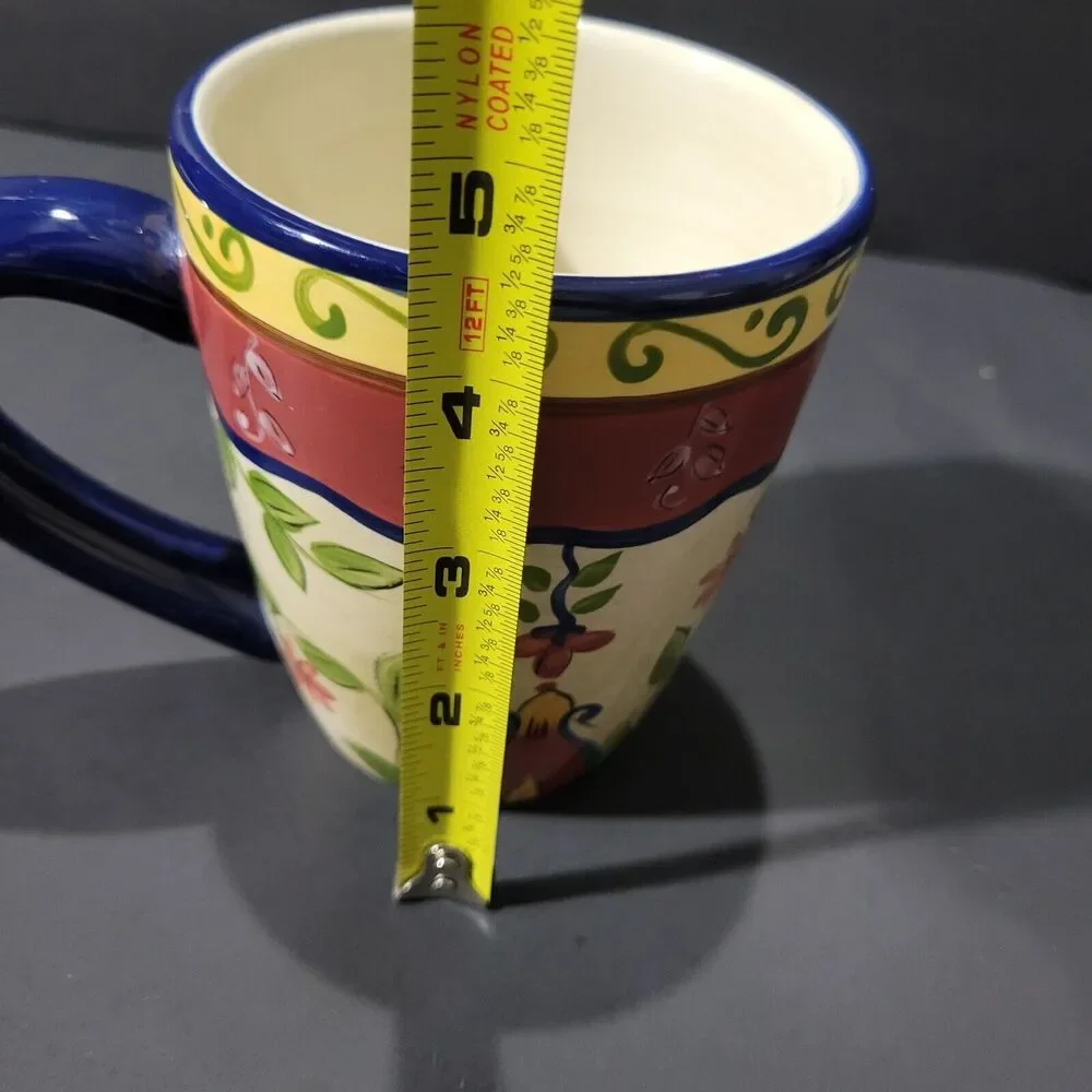 Pier 1 Valarta Floral  Coffee Mug